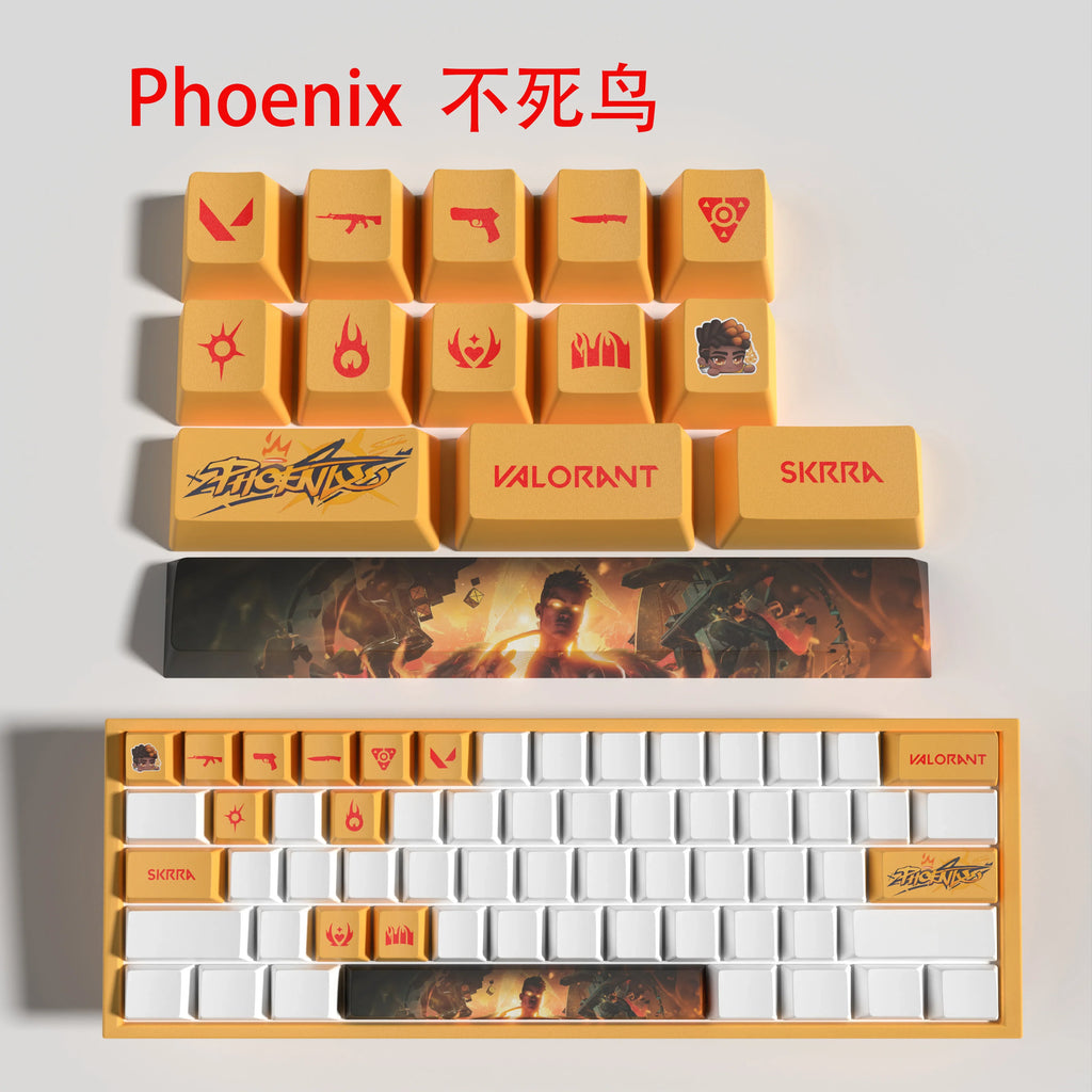 cypher New design Valorant keycaps  OEM Profile 14keys MINI SET PBT dye sub keycaps