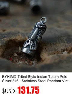 EYHIMD Black Death Knight Skull Ring Cool Mens Punk Fine Detail Stainless Steel Ring Gothic Biker Jewelry
