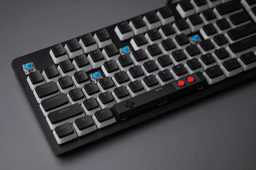 Retro Gamepad Keycap 6.25u spacebar Artisan Keycap ABS Material For MX switches for Gaming Mechanical keyboard Black White