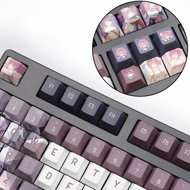 Honkai: Star Rail Anime Artisan Keycap Kafka Cute Cartoon 137key Customized Cherry Profile Keycap PBT Gaming Mechanical Keyboard