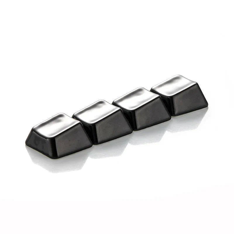 Ceramic Keycaps Smooth Glaze Translucent Mechanical Keyboard Keycaps for Arrow Keys Four Pcs Without Engraving Solid Color Cap