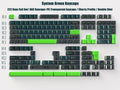 Cherry Profile 222 Keys ABS Keycaps Transparent PC Keycaps Double Shot Keycaps for Gateron MX Switches Mechanical Keyboard