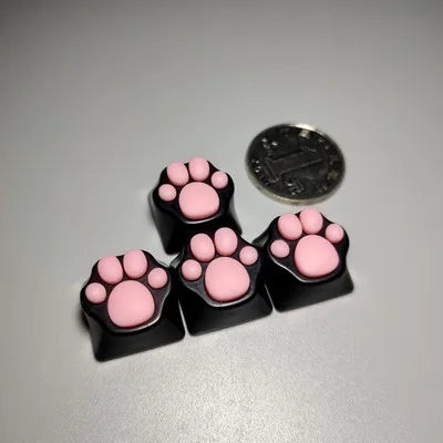 Cat Paws Keycaps For Mechanical Keyboard Animation Metal Custom Keycap Buttons Key Cap For Cherry Mx Switch Artisan keycaps