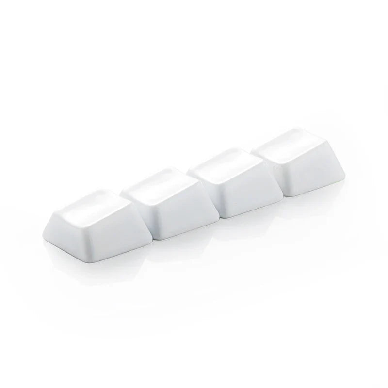 Ceramic Keycaps Smooth Glaze Translucent Mechanical Keyboard Keycaps for Arrow Keys Four Pcs Without Engraving Solid Color Cap