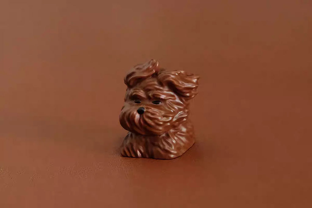 MiFuny Cute Dog Keycap 124/133 Keys PBT Dye Sublimation Custom MOA/Cherry Profile Gaming Keycaps for Mechanical Keyboard Gifts