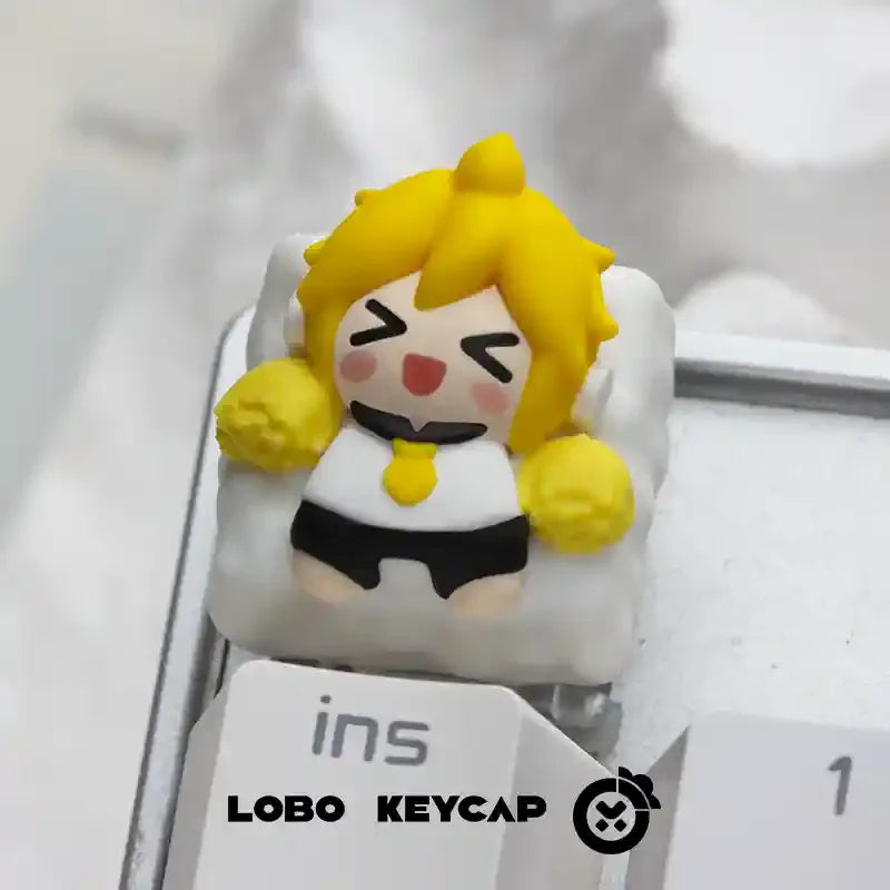 New Vocaloid Miku Animation Theme Keycap 1 Pcs Q Version Personalized Customized Resin Art Gaming Mechanical Keyboard Key Cap