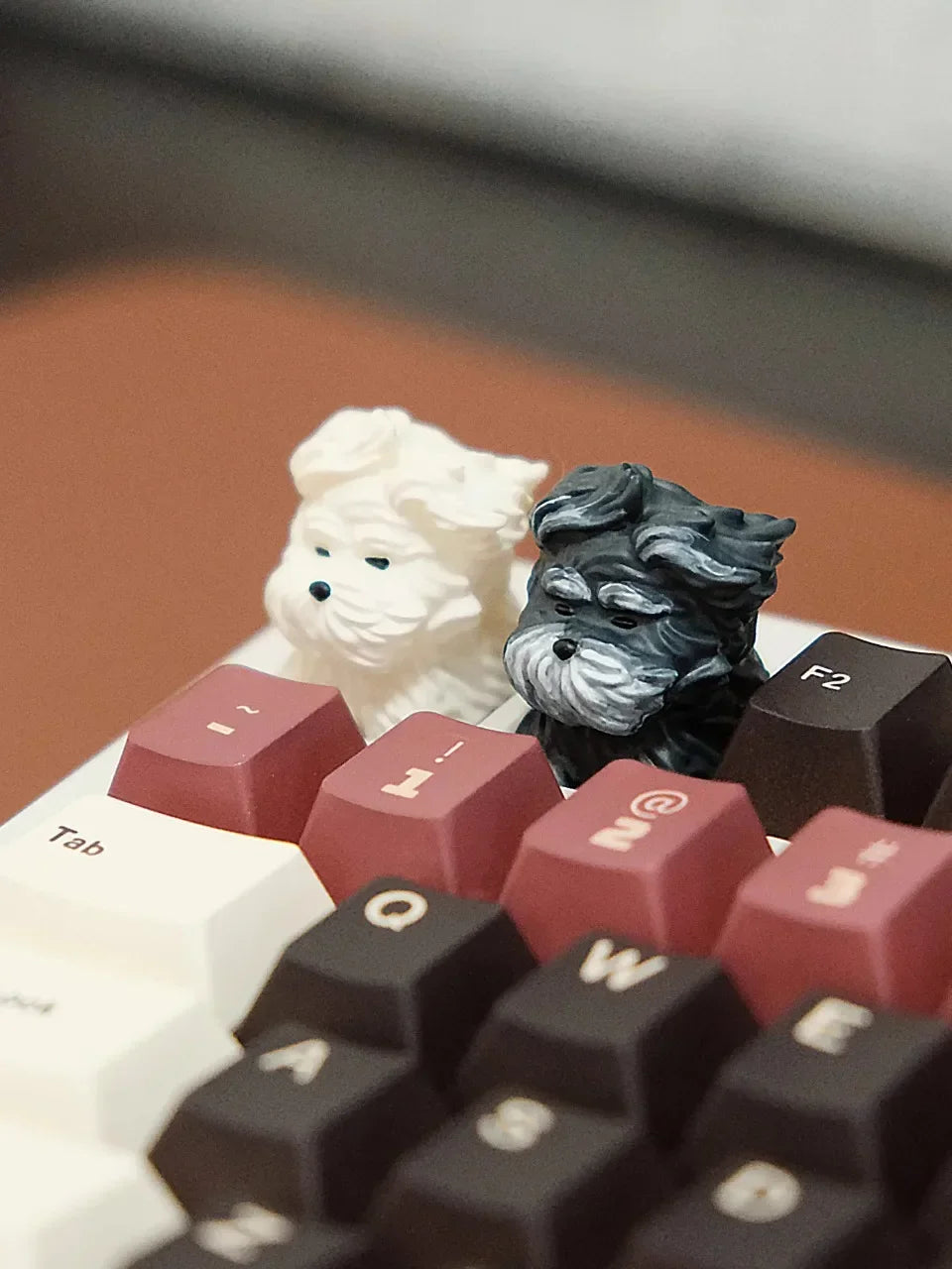 Wind Blown Puppy Customized Key Caps Cute Animal Resin Keycap MX Switch Keycaps for Mechanical Keyboard Caps PC Accessories Gift