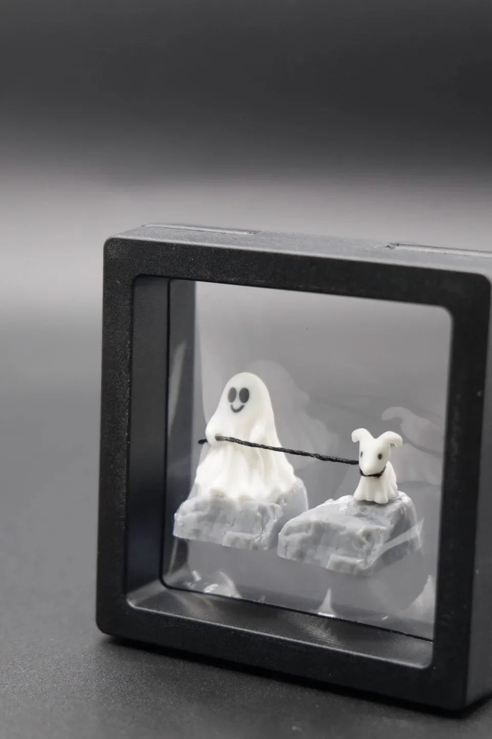 Ghost Dog Theme Keycap Resin Personality Custom Magnetic Keyboard Cap Cherry MX 1U KeyCap for Mechanical Keyboard Accessories