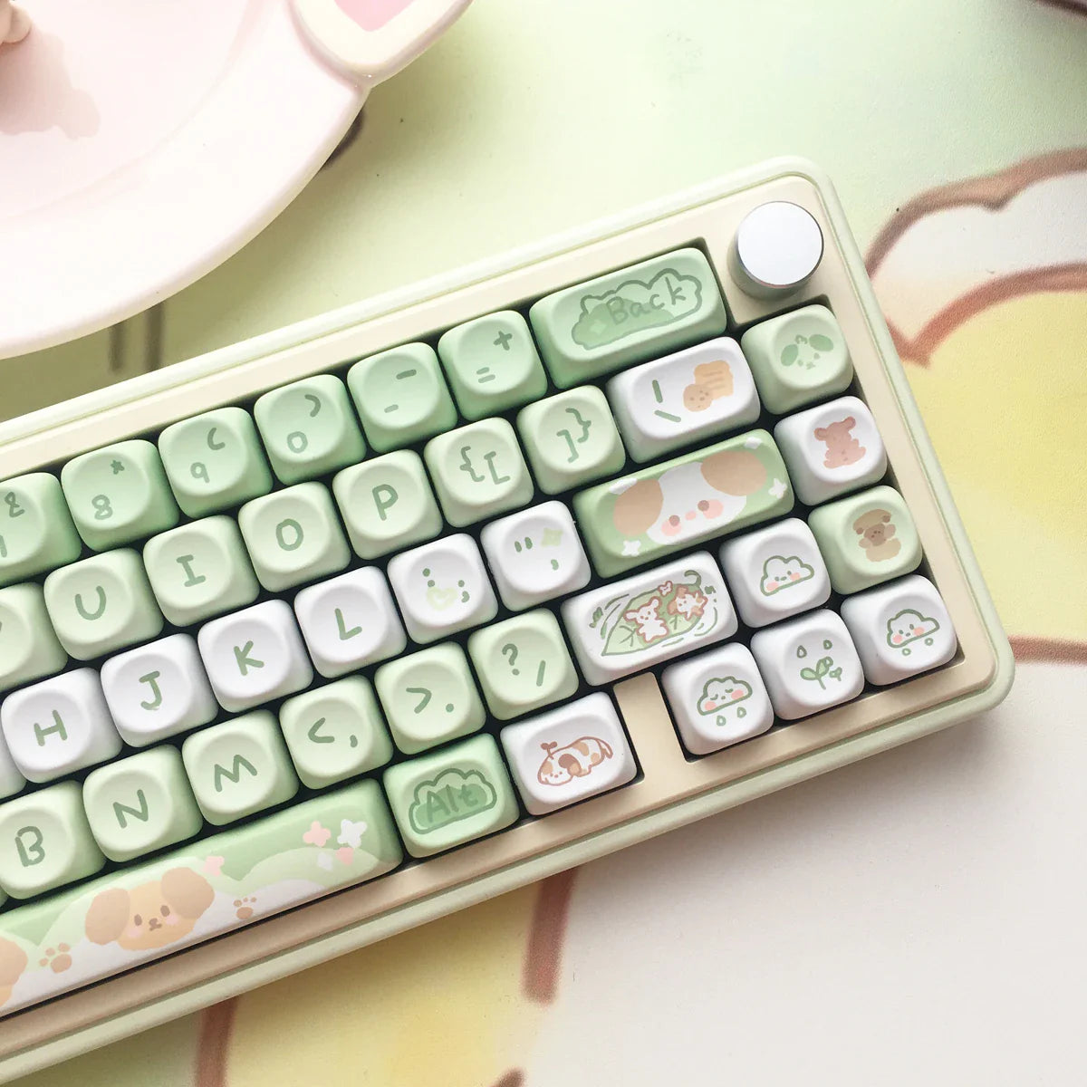 95Keys MOA Profile Keycaps PBT Five-sided Sublimation Cute Cartoon Key Caps for GMK67 GMK87 Gaming Mechanical Keyboard MX Switch