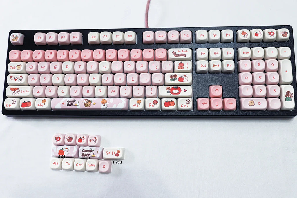 MOA Profile PBT Dyesubbed Keycaps for Cherry MX Switches on 61 63 64 68 75 84 87 96 98 100 104 108 Mechanical Keyboards