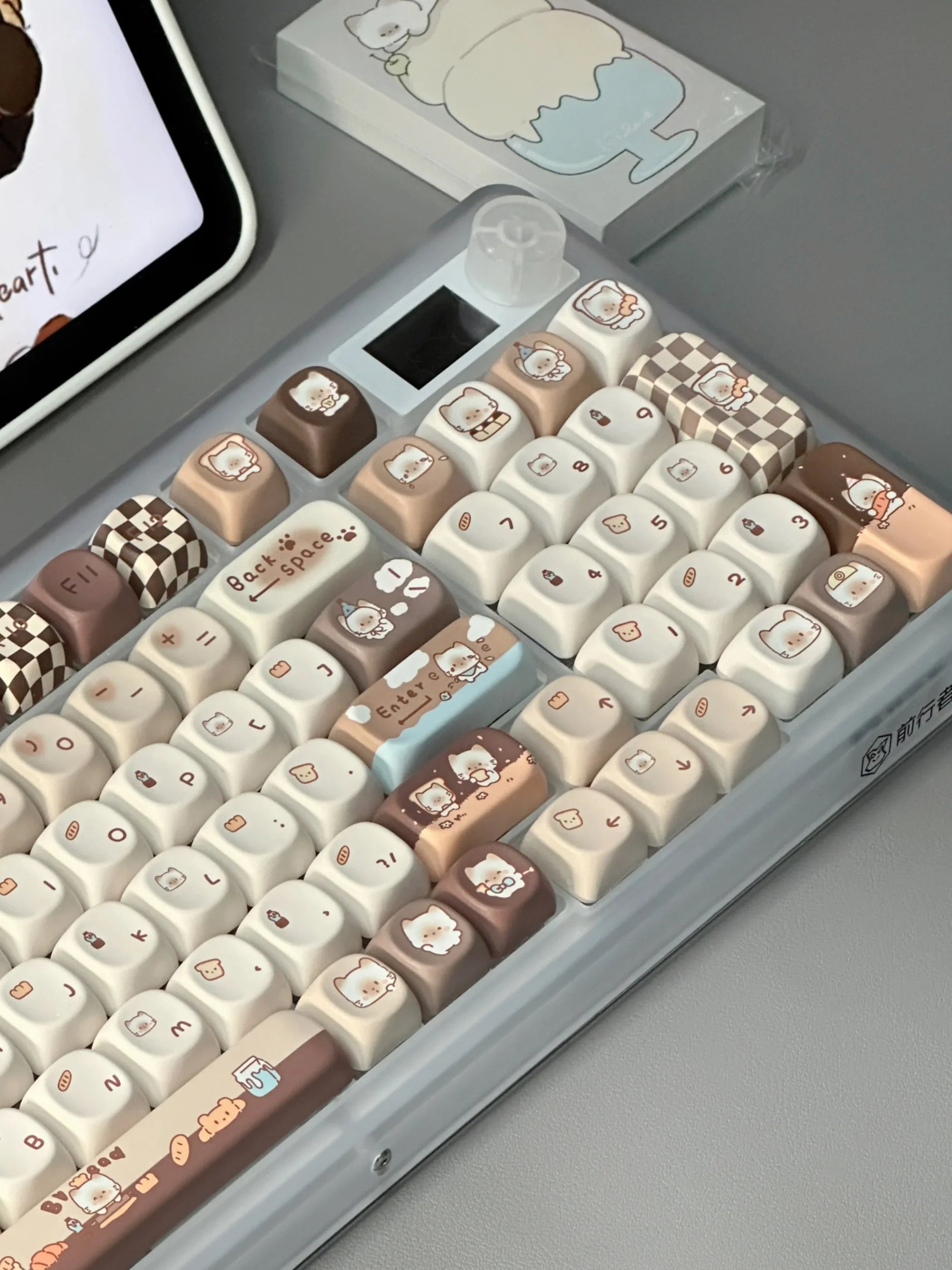 Keycap class moa keycap mechanical keyboard custom keyboard keycap cute round key bluetooth key