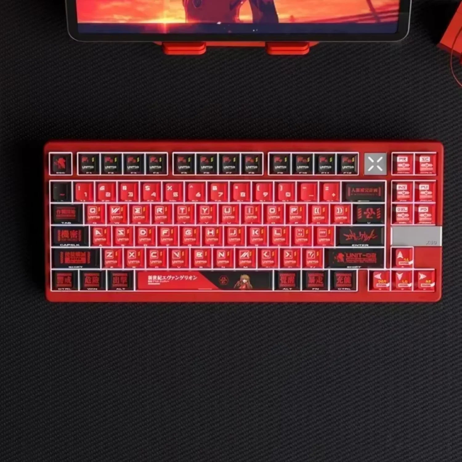 Duplex Translucent Cherry Keycap Set PBT Side Engraved for MX Switch HI75 HI8 68 F99 104 64 Wooting Mechanical Keyboards