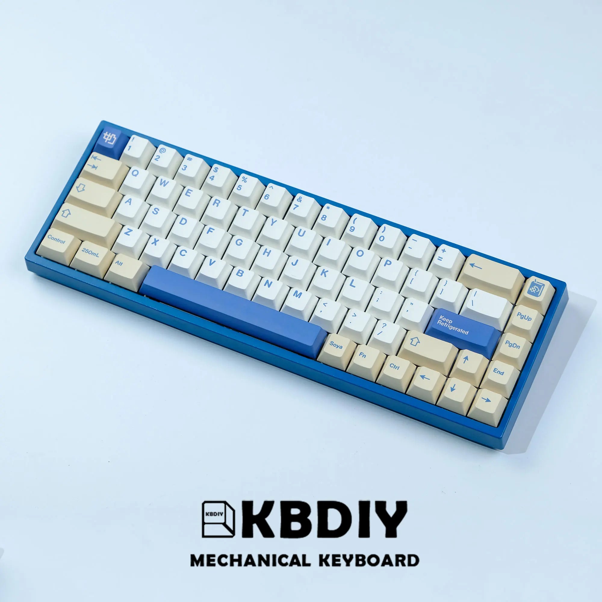 KBDiy GMK Soymilk Keycap 135 Keys PBT Japanese Korean Keycap ISO Enter Cherry Profile for GMK67 K500 Gaming Mechanical Keyboard