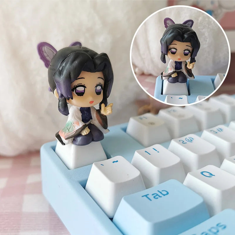 Demon Slayer Custom 3D Keycaps for Mechanical Keyboard - Cute Anime Game Accessories Decoration Gift