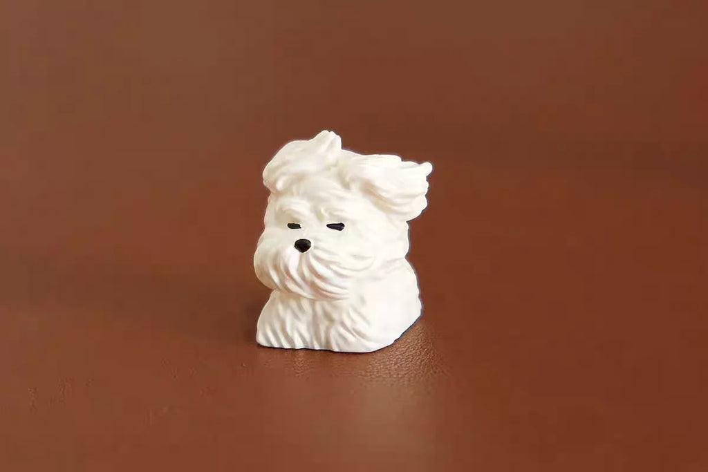 MiFuny Cute Dog Keycap 124/133 Keys PBT Dye Sublimation Custom MOA/Cherry Profile Gaming Keycaps for Mechanical Keyboard Gifts