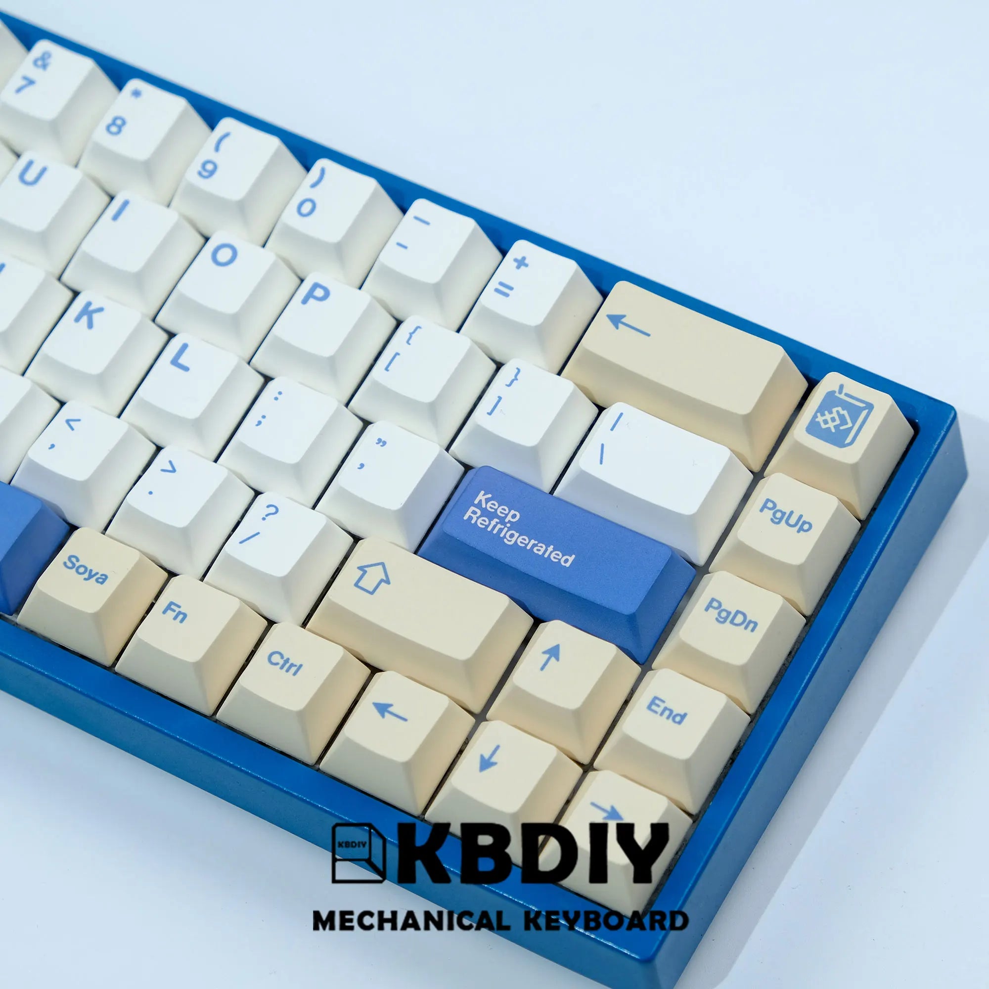KBDiy GMK Soymilk Keycap 135 Keys PBT Japanese Korean Keycap ISO Enter Cherry Profile for GMK67 K500 Gaming Mechanical Keyboard