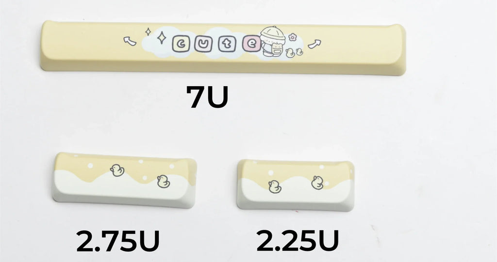 JCM MAO Profile Ear KeyCap Kindergarten Picabara Anime Cute Cat Keycaps for MX Switch Gaming Mechanical Keyboard GK75