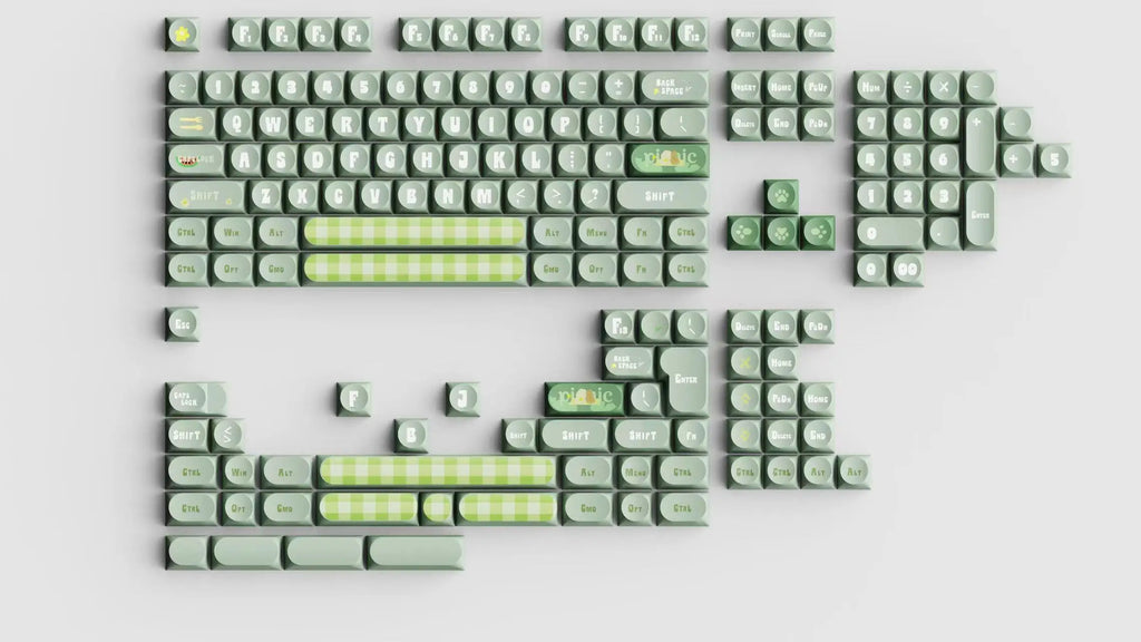 Transparent Keycaps PC 170 Keys Set for Mechanical Keyboard Keycap Accessories Personalized Customization DDA Profile Keycaps