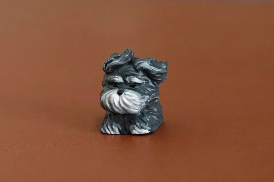 Cute Animal Resin Keycap Wind Blown Puppy Customized Key Caps MX Switch Keycaps for Mechanical Keyboard Caps PC Accessories Gift