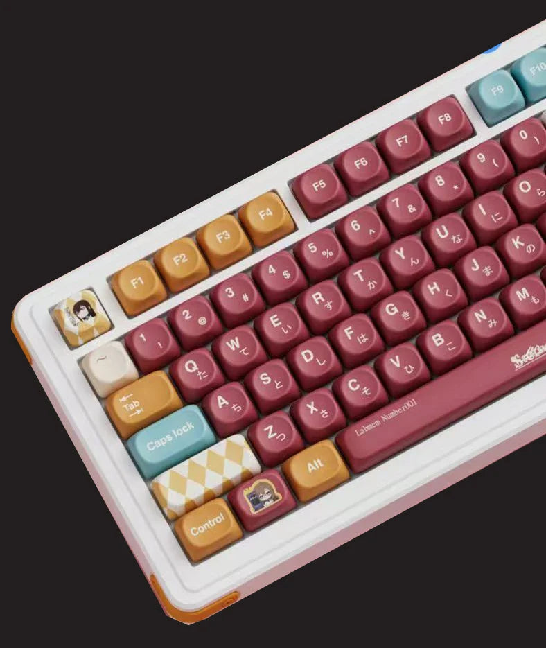 MOA Profile PBT Dyesubbed Keycaps for Cherry MX Switches on 61 63 64 68 75 84 87 96 98 100 104 108 Mechanical Keyboards