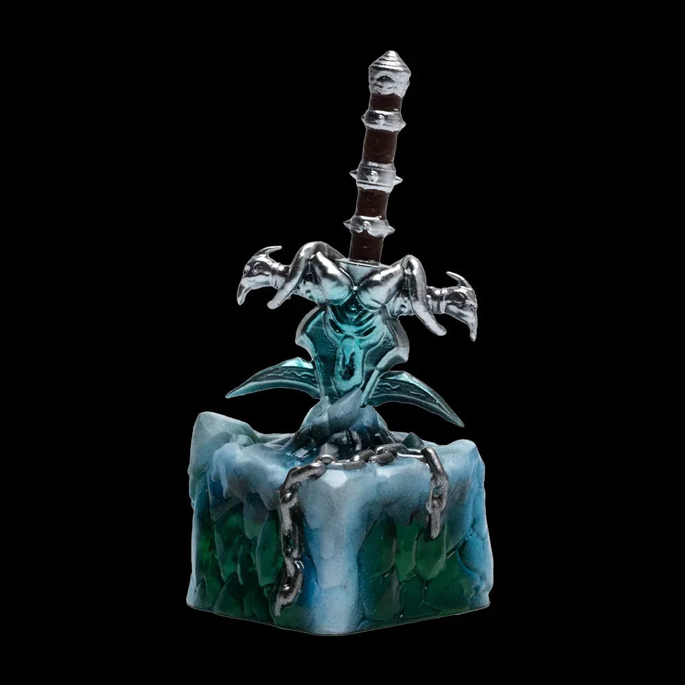 Anime Keycaps World of Warcraft Frostmourne Translucent Key Caps Mechanical Keyboard Caps Korean Keycap Game Peripheral Gifts