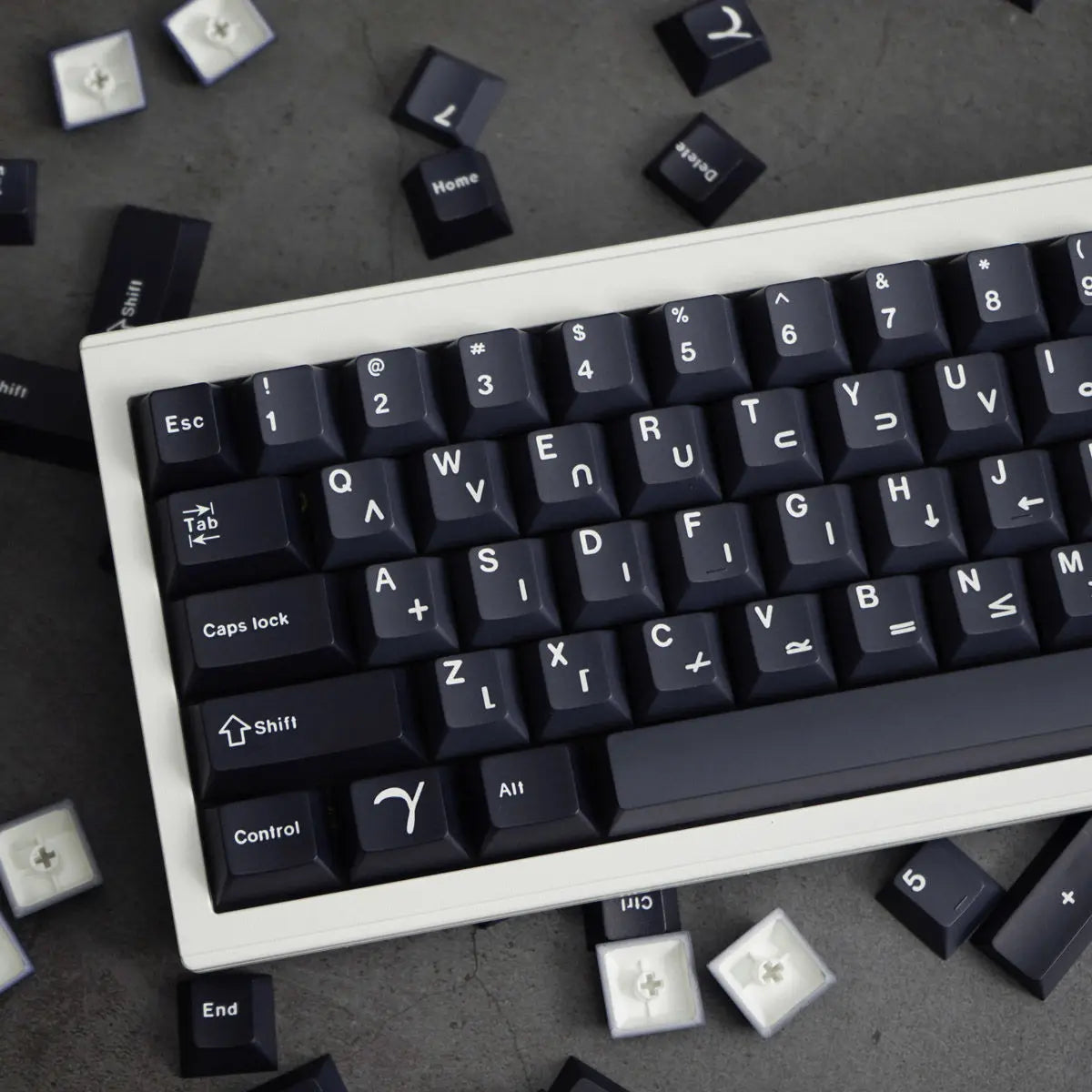 Keycaps Full Sublimation Black Compatible Mechanical Keyboard 61/87/108