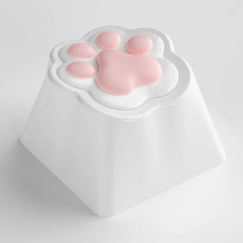 AKKO Keycap Soft Cute Cat Claw Rock Paper Scissors Like Kawaii Keycaps PC Silicone OEM Height ABS Material Girl Custom Key Caps