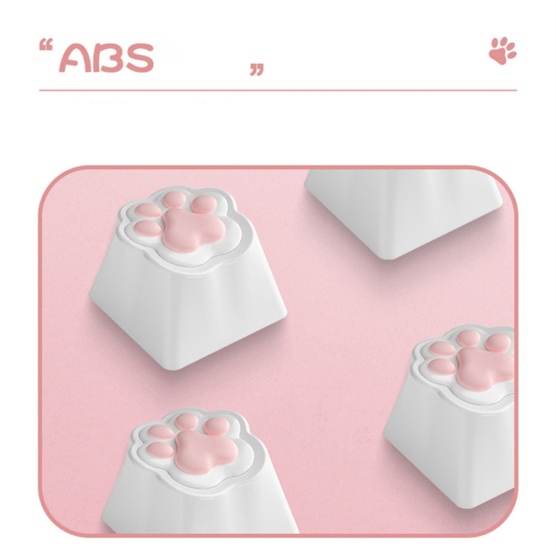 Custom Keycaps Personality Cat Paw Keycaps OEM Profile for MX Structure Mechanical Keys Caps Cute Keys Caps Replacement