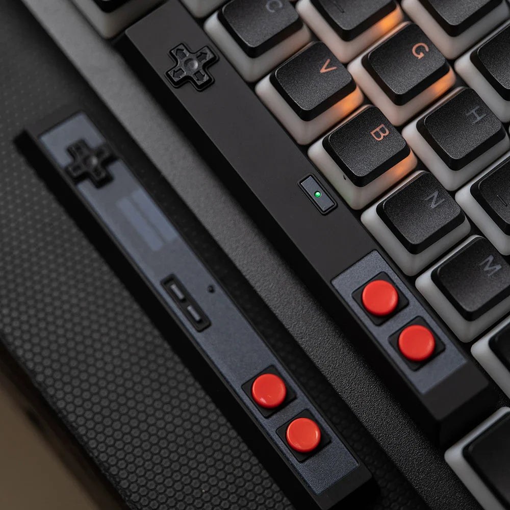 Retro Gamepad Keycap 6.25u spacebar Artisan Keycap ABS Material For MX switches for Gaming Mechanical keyboard Black White