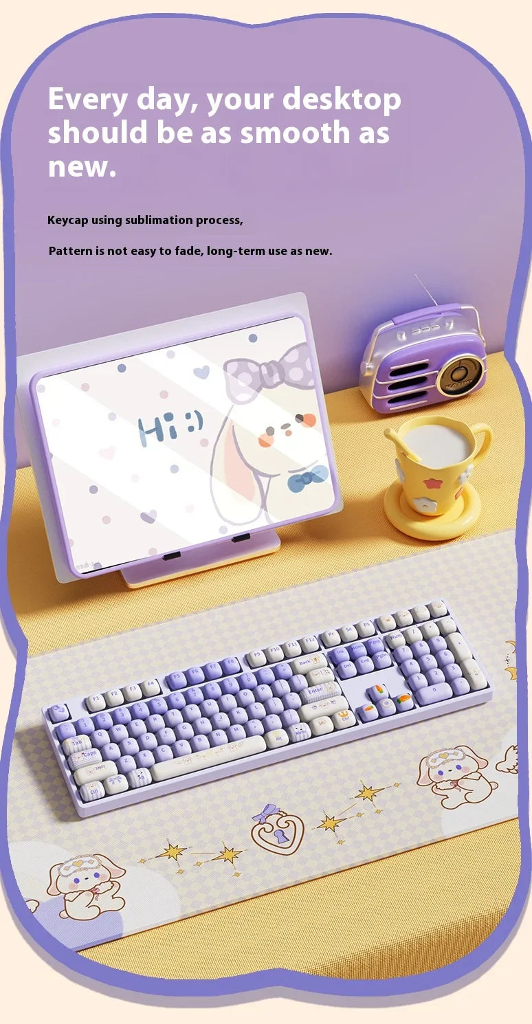 Akko Mechanical Keyboard Keycaps Mog Height 146 Keys Customization Keycap Pbt Thermal Sublimation Office Gaming Accessories Gift