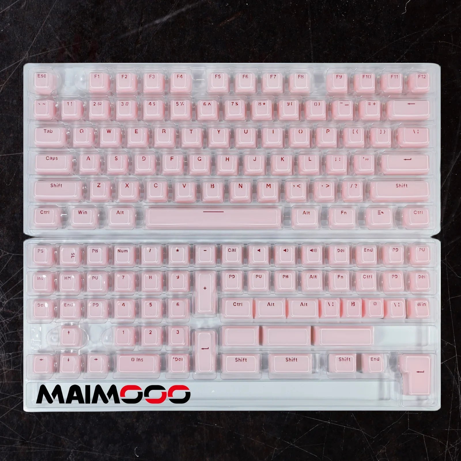Jelly Crystal Keycaps Side Engraved Pink Blue 113keys Two-tone lnjection Molded DIY Mechanical Keyboard OEM Translucent Keycaps