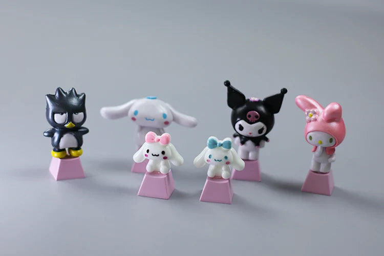New Sanrio mMechanical 3D Keycap Game Keyboard Accessories Kuromi Melody Cartoon Cute Single Personality Keycap Enter Key