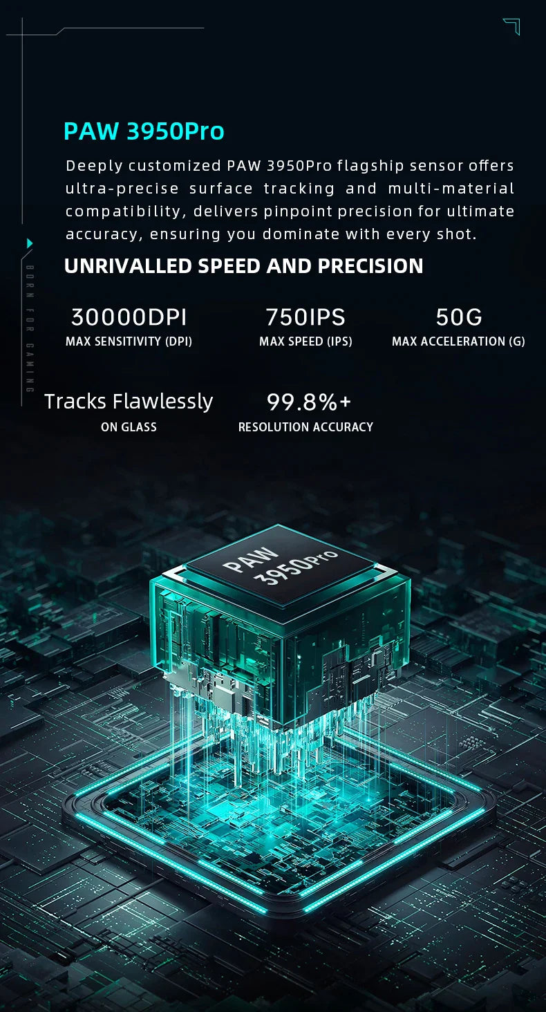 Thunderobot ML903 Mini NearLink Gaming Mouse Tri-Mode Bluetooth Wireless Mouse 30000 DPI Charging Base For Pc Gamer Kit Laptop
