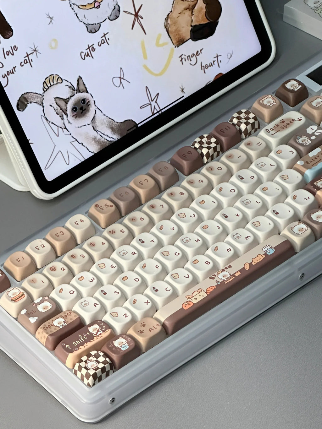 Keycap class moa keycap mechanical keyboard custom keyboard keycap cute round key bluetooth key