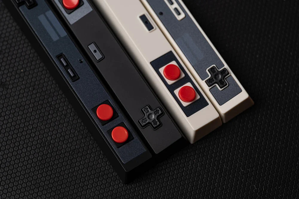Retro Gamepad Keycap 6.25u spacebar Artisan Keycap ABS Material For MX switches for Gaming Mechanical keyboard Black White