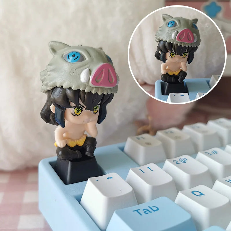 Demon Slayer Custom 3D Keycaps for Mechanical Keyboard - Cute Anime Game Accessories Decoration Gift