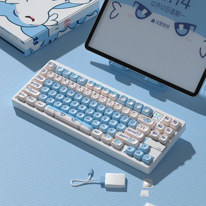 Moa Chillet Palword Pbt Keycaps Games Dye-Sub Big Set Key Caps For Mechanical Keyboard Wooting A65 Hi75 MX Switches