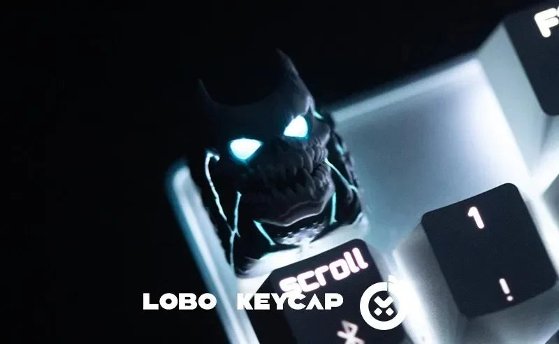 Lobo No.8 Artisan Keycap Custom Ghost Anime 3d Keyboard Key Caps Mechanical Keyboard Esc Point Resin KeyCaps Pc Game Accessories