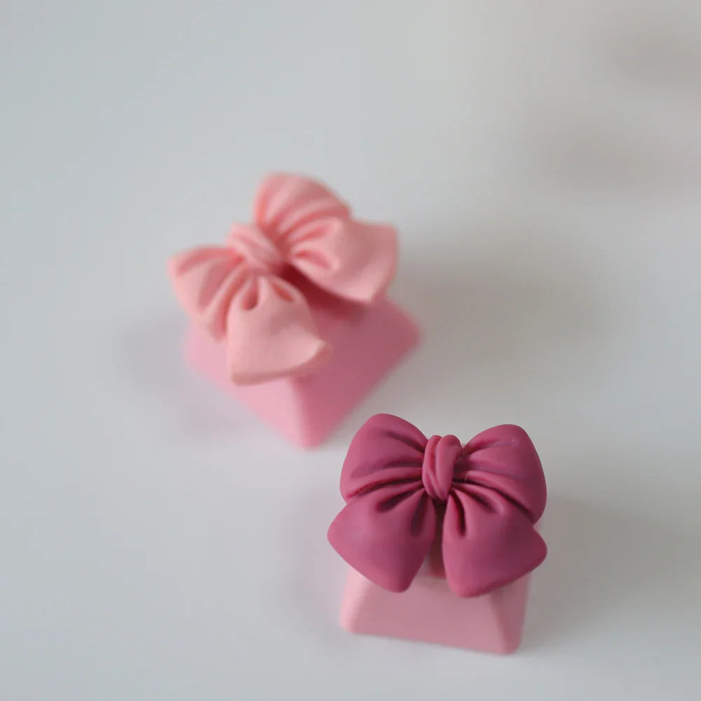 New Bowknot Cute Esc Keycap Creative Kawaii Pink Keycaps Girl Woman for OEM Profile Cherry Mx Switch Mechanical Keyboard