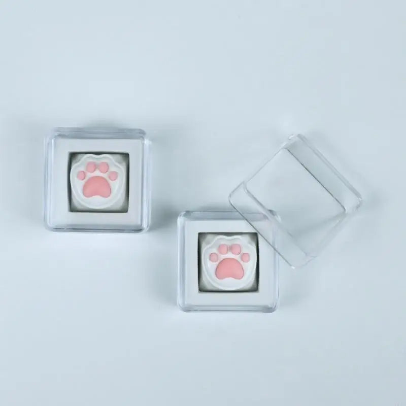 L74A Fun Keycaps for MX Mechanical Keyboards Animal Claw with Soft Silicone Pad Corrosion-Resistant Keycaps Accessories