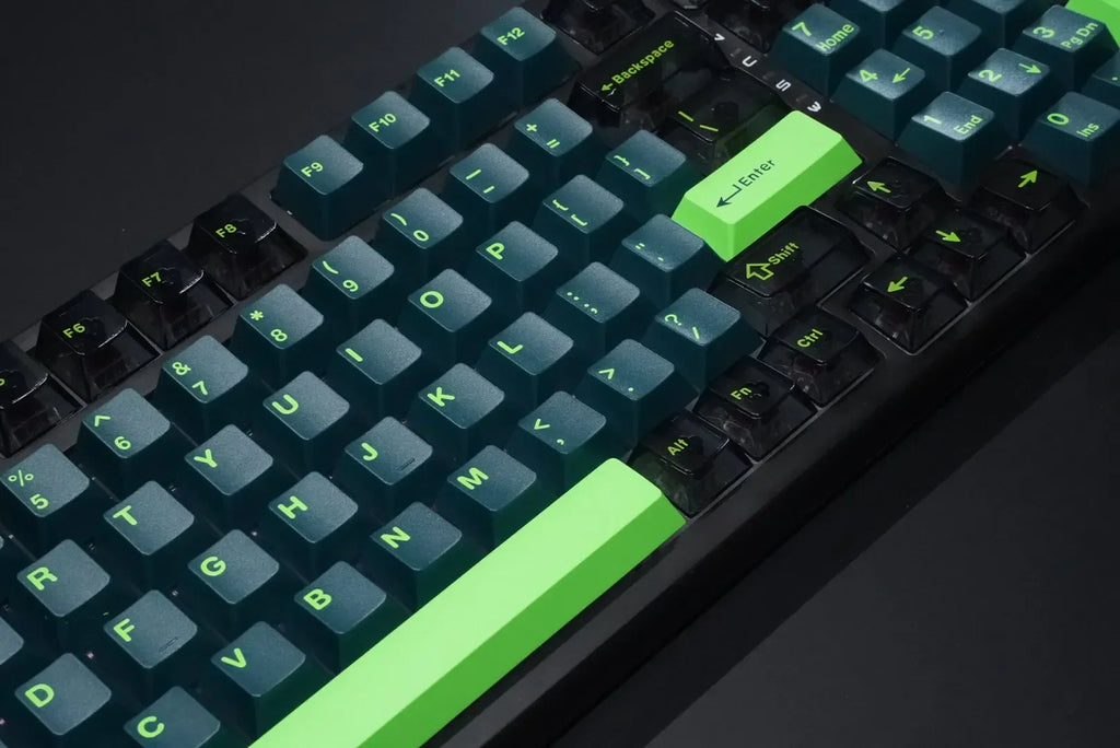 Cherry Profile 222 Keys ABS Keycaps Transparent PC Keycaps Double Shot Keycaps for Gateron MX Switches Mechanical Keyboard