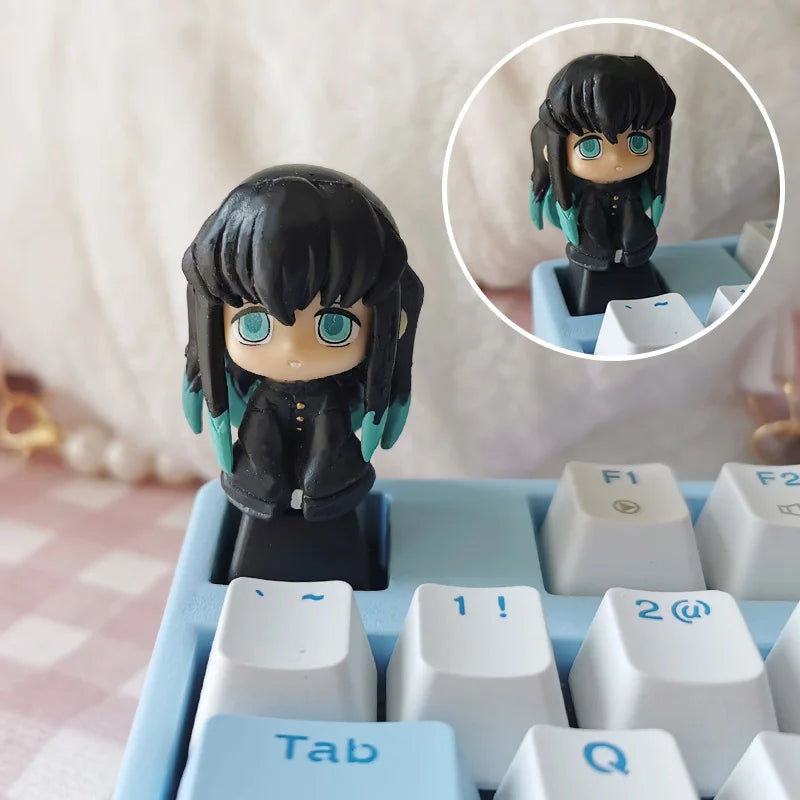 Demon Slayer Custom 3D Keycaps for Mechanical Keyboard - Cute Anime Game Accessories Decoration Gift