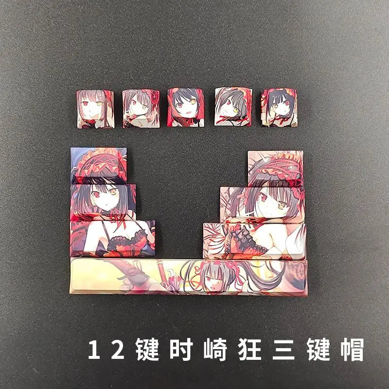 Cartoon Anime Genshin Impact xiao keycap Mechanical keyboard replacement key PBT thermal sublimation original factory height