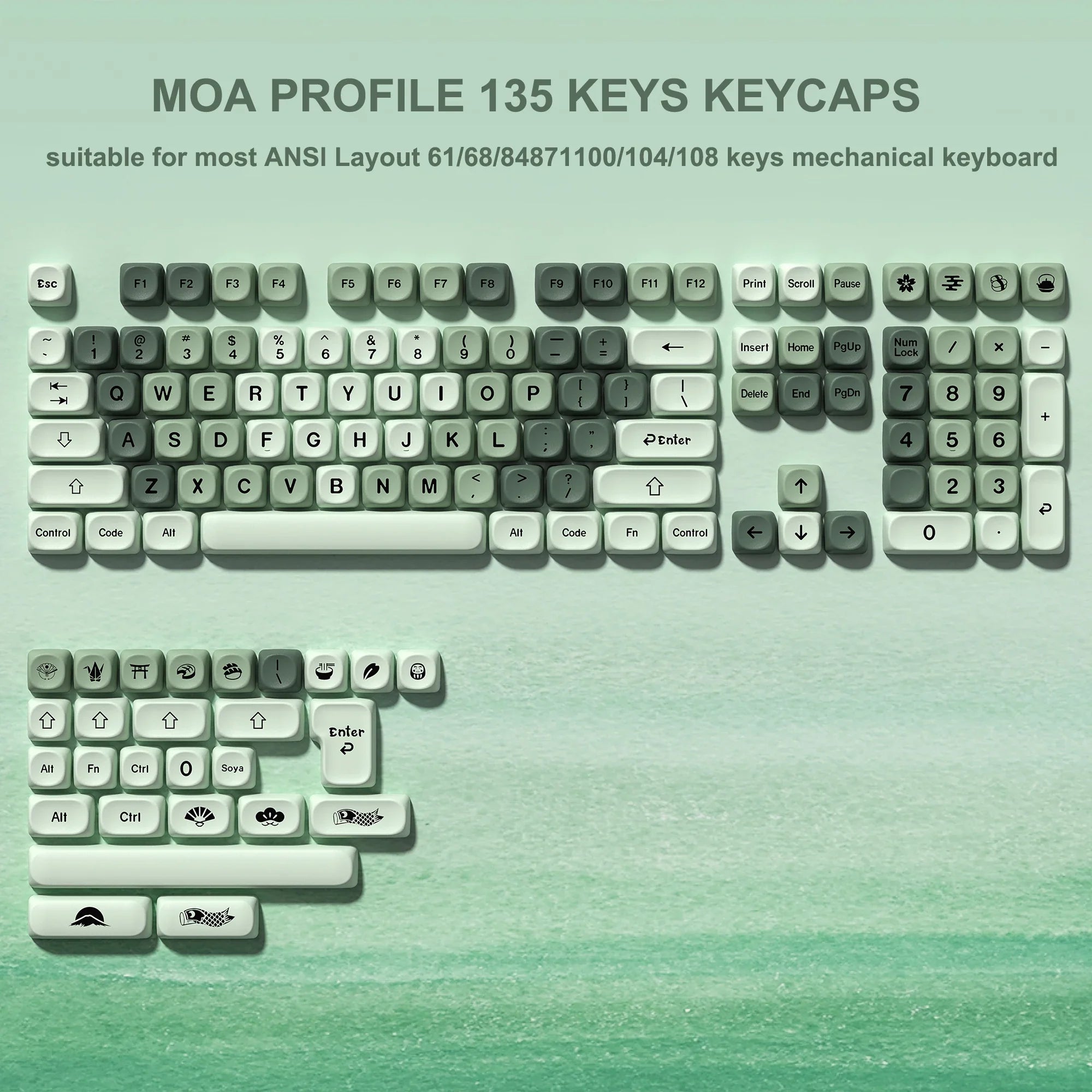 143 Keys Pink Cherry MOA Profile PBT Keycaps Customs Dye Sub Key caps for 61/87/104 Cherry MX Switch Gaming Mechanical Keyboard