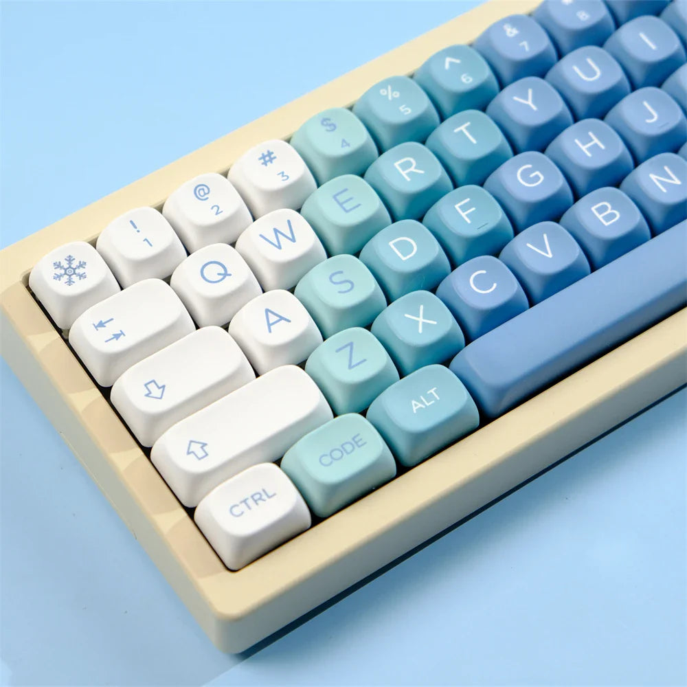 129 Key Snow Monster PBT Keycap MOA Profile Dye Sublimation Keycap For Gaming Mechanical Keyboard Keycap MX Switch MOA Key Caps