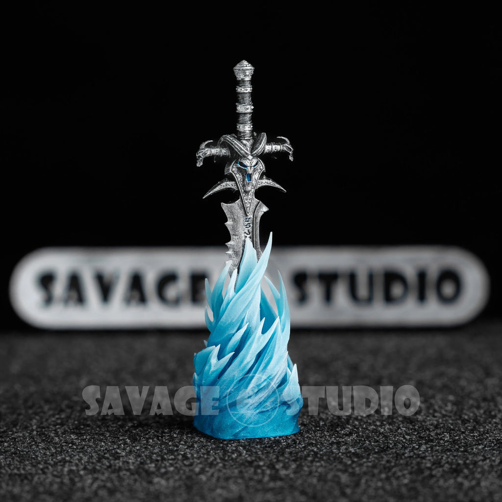 World of Warcraft Frostmourne Anime Keycaps Translucent Key Caps Mechanical Keyboard Caps Korean Keycap PC Game Peripheral Gifts