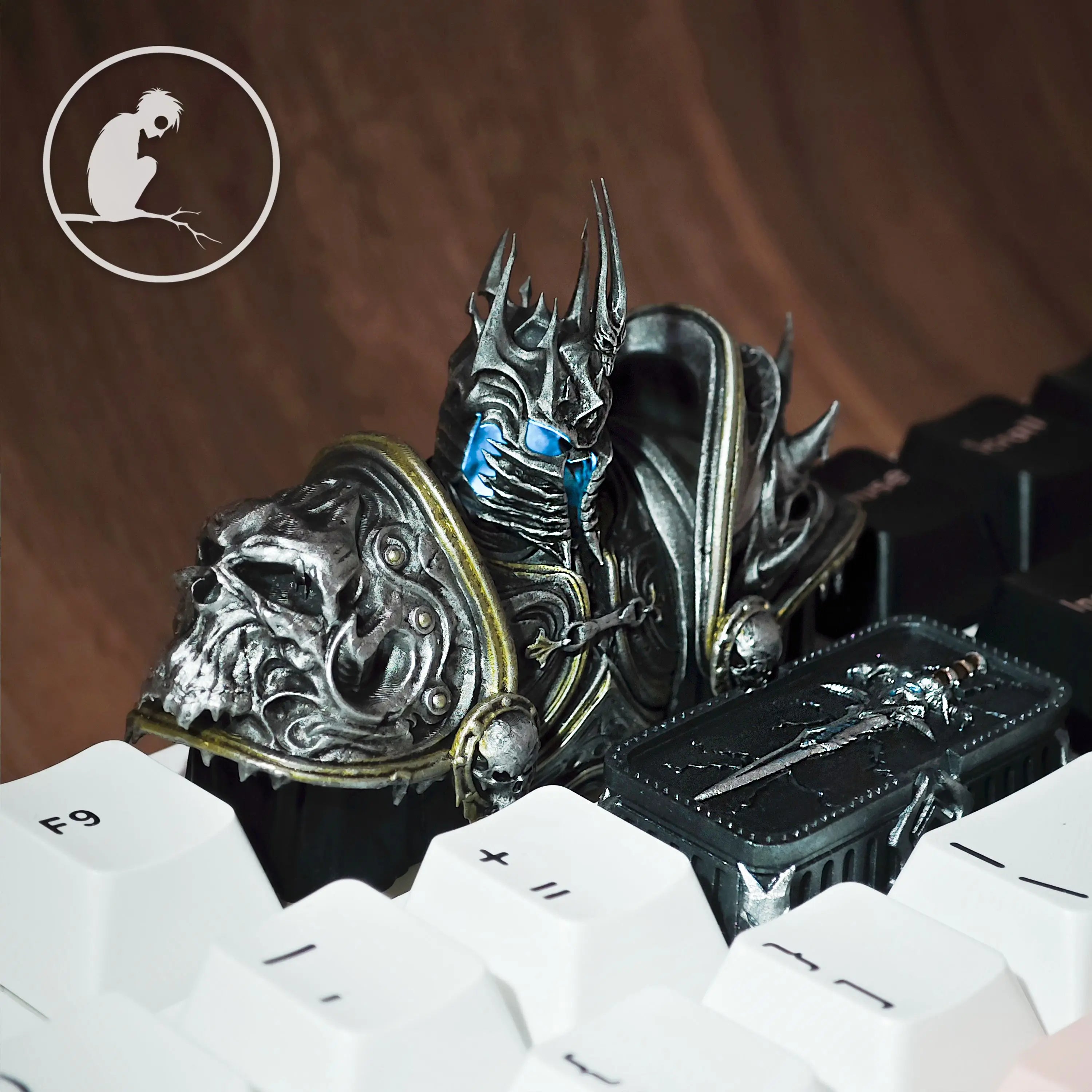 Warcraft Theme Keycap Frostmourne Keycaps Handmade Resin Backlit Key Cap MX Switch Customized Mechanical Keyboard  Accessories