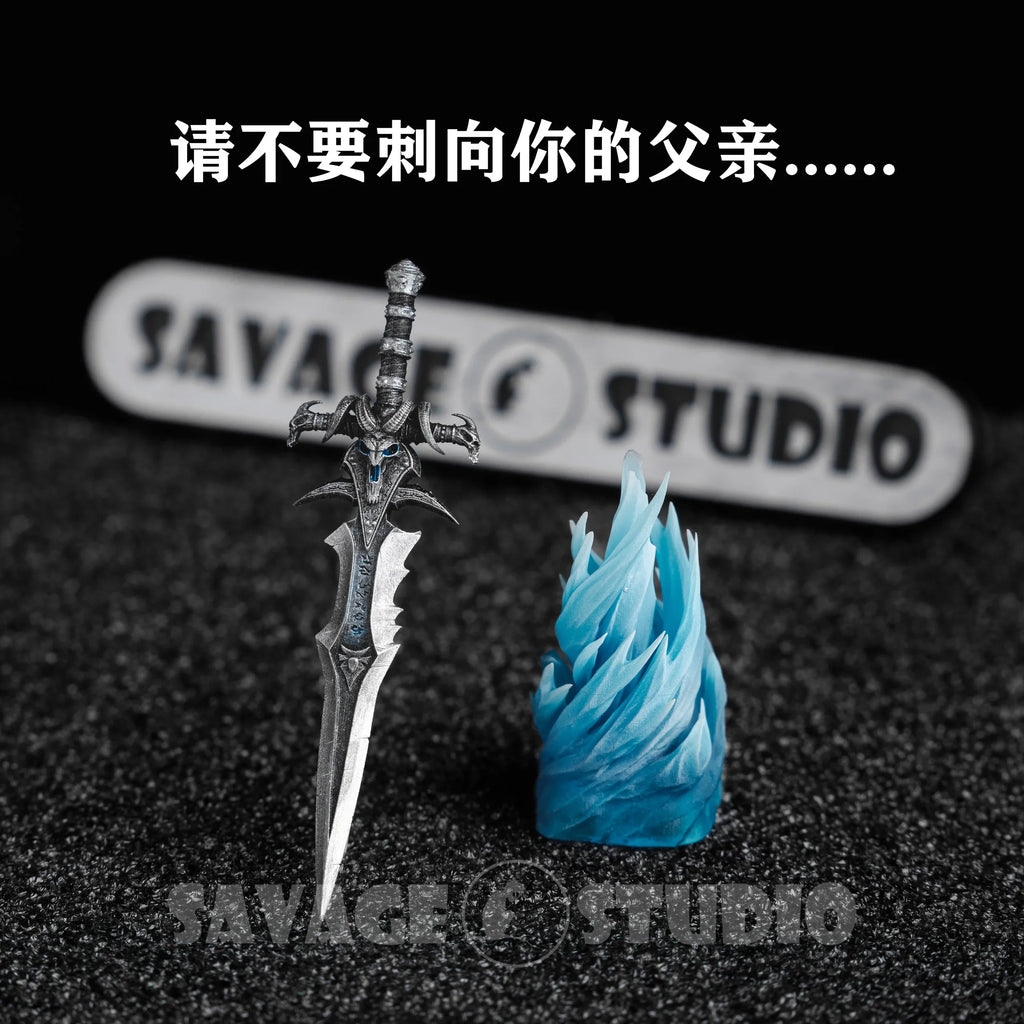 World of Warcraft Frostmourne Anime Keycaps Translucent Key Caps Mechanical Keyboard Caps Korean Keycap PC Game Peripheral Gifts