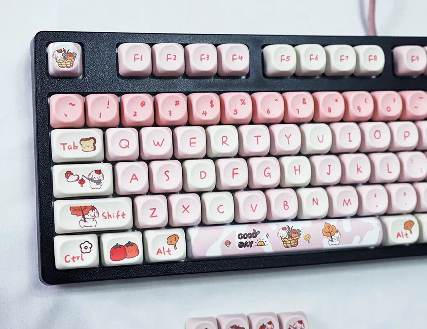 MOA Profile PBT Dyesubbed Keycaps for Cherry MX Switches on 61 63 64 68 75 84 87 96 98 100 104 108 Mechanical Keyboards