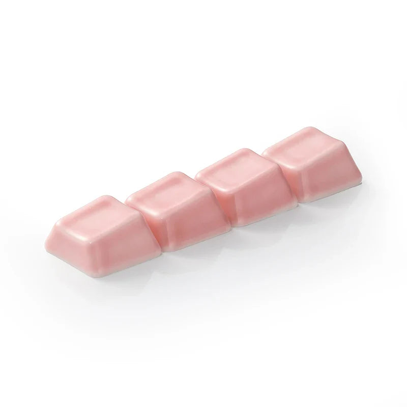 Ceramic Keycaps Smooth Glaze Translucent Mechanical Keyboard Keycaps for Arrow Keys Four Pcs Without Engraving Solid Color Cap